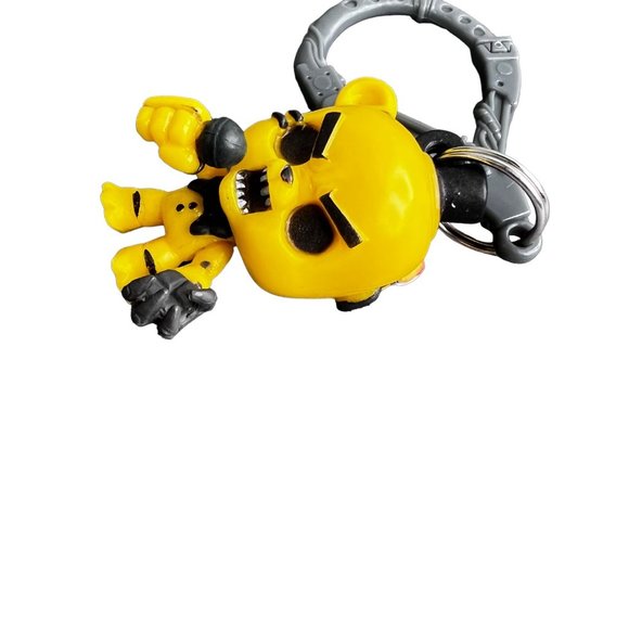 Five Nights at Freddys Yellow Freddy Keychain Clip on 2015 Scott C 2 inch - Picture 2 of 4